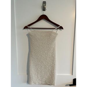 White fitted dress
